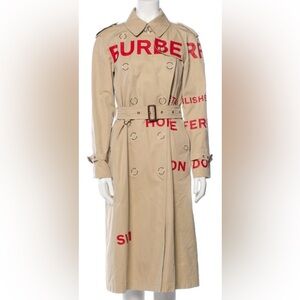 Authentic Burberry Graphic Print Trench Coat